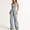 🔥 Gray, variant on Sentmoon Jumpsuit Women Outfits for Women Solid Color Regular Fit Spaghetti Strap Date Night Rompers Summer for Travel and Leggings Outfit