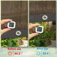 thumbnail image 2 of IC ICLOVER 90% Paño de Protección Solar con Ojales, Malla Duradera de 10 x 12 Pies Resistente a Lonas para Jardín para Patio, Exterior, Jardín, Patio Trasero - Moca, 2 of 8