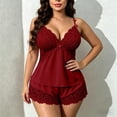 thumbnail image 4 of Gytharion Women's Soft Sleep Sling Pajama Sets Camisole Tops and Cute Lace Shorts 2 Piece Home Wear Sets for Women Summer Lounge Sets, 4 of 5