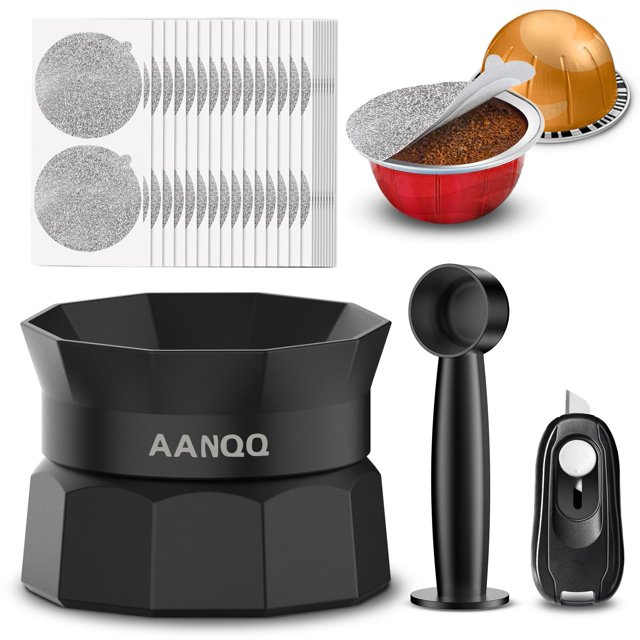 Reusable Nespresso Vertuo Pods Kit: Vertuo Refillable Pods for Faster Seal Nespresso Pods Vertuo Es
