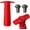 Red, variant on Vacu Vin Wine Saver Pump Grey with Vacuum Wine Stopper - Keep Your Wine Fresh for up to 10 Days - 1 Pump 2 Stoppers - Reusable - Made in the Netherlands