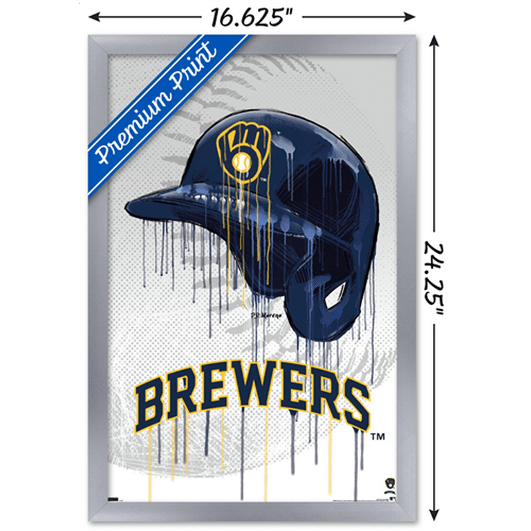 MLB Milwaukee Brewers - Logo 22 Wall Poster, 14.725 x 22.375