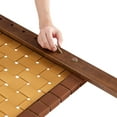 thumbnail image 6 of Sparta Weave Vegan Leather Twin Headboard in Walnut Brown, 6 of 9