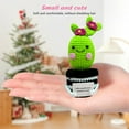 thumbnail image 2 of Poupée Énergie Positive en Pot Laine Tricotée Cactus Soutien Émotionnel Crocheté, 2 of 6