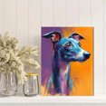 thumbnail image 2 of Watercolor Greyhound Portrait Canvas Wall Art, Pet Decor for Living Room Bedroom Office Hallway, 2 of 8