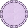 thumbnail image 1 of Ahgly Company Indoor Round Patterned Orchid Purple Area Rugs, 5' Round, 1 of 1