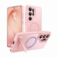 thumbnail image 1 of Chenchen Magnetic for Samsung Galaxy S26 Ultra Case, [Compatible with MagSafe][Full Camera Protection][Built-in Invisible Kickstand] Translucent Matte Phone Case for S26 Ultra 6.9" - Pink, 1 of 1