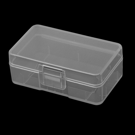 GENEMA Mini Transparent Case Holder Storage Box For 1x 9V Battery Or 2x AA Batteries