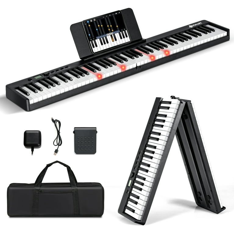 88-Key Foldable Digital Piano Full-size Semi Weighted