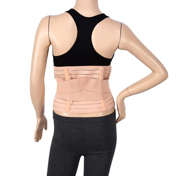 Waist Trimmer Body Shaping Girdle 1PC Body Shaping Girdle Breathable  Abdominal Binder Back Support Maternity Shaper BeltApricot
