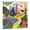 Color 1, variant on Joocen Polyester Shower Curtain With Colorful Landscape Design Featuring Trees House River And Flowers For Home Bathroom Bath Tub Decoration 72x72 inch
