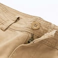 thumbnail image 3 of WREESH Men's Cargo Shorts Plus Size Cargo Shorts Multi-Pockets Relaxed Summer Beach Short Pants Outdoor Workout Shorts Khaki, 3 of 9