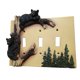 thumbnail image 1 of Funda de pared con triple interruptor Pine Ridge Black Bear, 1 of 6