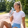 thumbnail image 5 of Water Bottle, Leak Proof Shatter Resistant, 28.8oz for Men Women Students, Portable Drinking Bottle with Straw for Summer Gym Fitness Sports Outdoor Travel Daily Use 1 Pack, 5 of 6