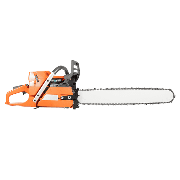 71.8CC Gas Powered Chainsaw 24 inch 2-Cycle Petrol Handheld Cordless Chain Saw, Gasoline Gas Chainsaws with Gloves and Goggles Gas Sawing Crankcase Chain Saw for Tree Wood Cutting