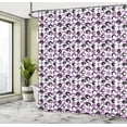 thumbnail image 4 of Ambesonne Paint Shower Curtain, Paintbrush Strokes, 69"Wx75"L, White Dark Grey Fuchsia, 4 of 4