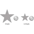 thumbnail image 3 of Playfully Ever After 1.5 and 3 inch Combo Size Stiff Felt Stars 46pc (Orange), 3 of 5