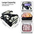 thumbnail image 3 of Crow Double Layered Insulated Refrigerated Lunch Bag with Two Compartments - Large Capacity Handheld Lunch Bags, 3 of 6