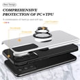 thumbnail image 5 of for Samsung Galaxy A53 5G Case, 360° Rotatable Ring Holder Kickstand Dual Layer Military-Grade Drop Tested Protection Support Car Holder Mount Magnetic Absorbing Bumper Phone Case, Silver, 5 of 7