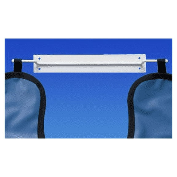Palmero 28 X-Ray Standard Apron Hanger 15" x 2" White Coated Steel
