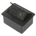 thumbnail image 1 of Receptáculo De Escritorio, Enchufe Integrado Buen Sellado Ahorro De Espacio AC110V 16A 3 Orificios Estándar De EE. UU. UU. Para Centros Comerciales, 1 of 7