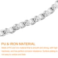 thumbnail image 4 of Uxcell Chain Strap Wristlet, 7" Hand Wrist Lanyard Leather Wristlet Strap for DIY, Silver, Silver, 4 of 7