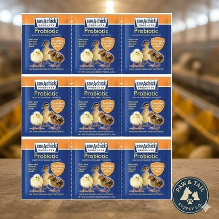 Sav-A-Chick Probiotic Digestive Health Supplement Poultry 9PCK