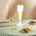thumbnail image 2 of 25Pcs 150ml Disposable Champagne Flutes Clear Champagne Flutes, 2 of 4