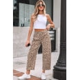 thumbnail image 5 of I AM A FASHION JUNKY Khaki Leopard Print Straight Loose Jeans, 5 of 5
