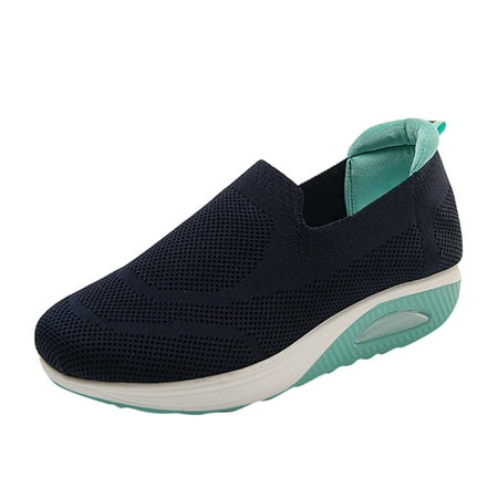 

crtigd Comfy Shoes Multi Color Shoes for Women Sneakers Women Mesh Sneakers Walking Shoes Rhinestone Slip On Shoes Sneakers