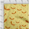 thumbnail image 2 of oneOone Cotton Flex Yellow Fabric Halloween Sewing Craft Projects Fabric Prints By Yard 40 Inch Wide, 2 of 4