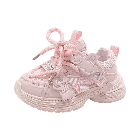 Karoyedx Girls Sneakers Toddler Sneakers Girls Boys Tennis Shoes Kids Breathable Running Shoes Lightweight Athletic Sneakers Pink Size,5.5