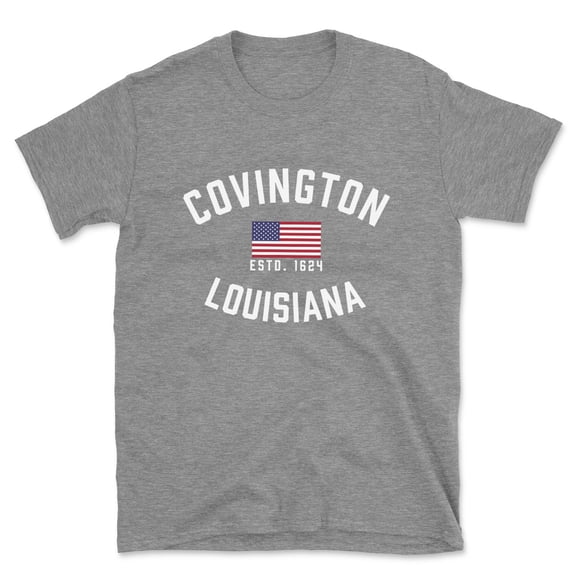 Covington Louisiana Patriot Men's Cotton T-Shirt