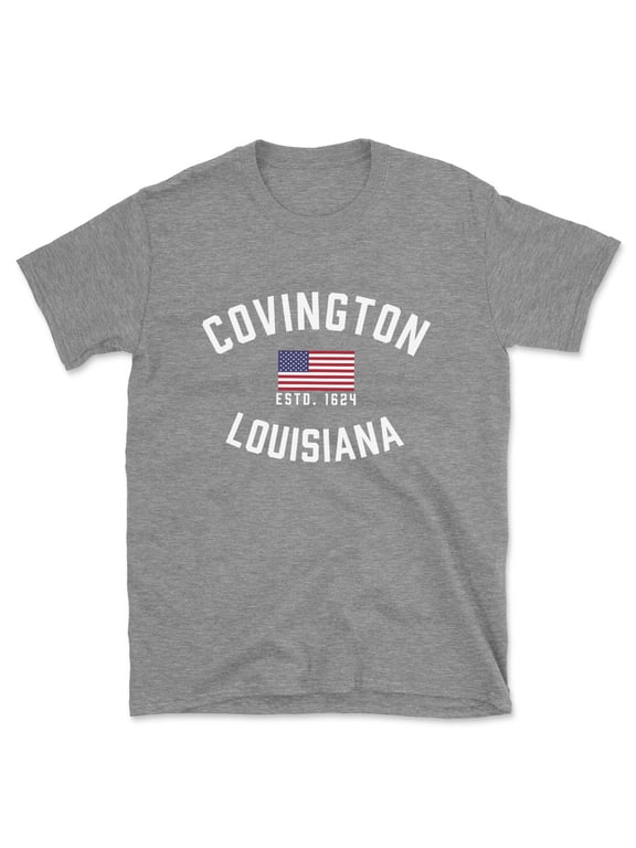 Covington Louisiana Patriot Men's Cotton T-Shirt