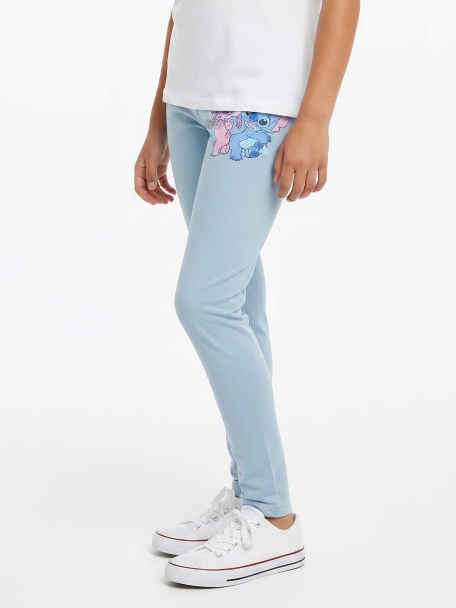 Lilo and Stitch Girls' Friends Forever Graphic Leggings, Sizes 4-16