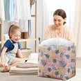 thumbnail image 4 of Rbaofujie Storage Bins Large Cloth Household Clothes Storage Boxes Clothing Storage Baskets Drawstring Closet Organizer Box Storage for Bedroom, 4 of 7