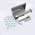 thumbnail image 4 of Portarrollos de papel higiénico autoadhesivo YUANXCMXG con estante de acero inoxidable, 4 of 4