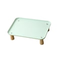 thumbnail image 1 of Soporte elevado para cuenco para gatos, cómodo, lavable, protege el cuello, suministros para mascotas, soporte para plato de alimentación para Verde, 1 of 8