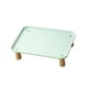 thumbnail image 1 of Soporte elevado para cuenco para gatos, cómodo, lavable, protege el cuello, suministros para mascotas, soporte para plato de alimentación para Verde, 1 of 8
