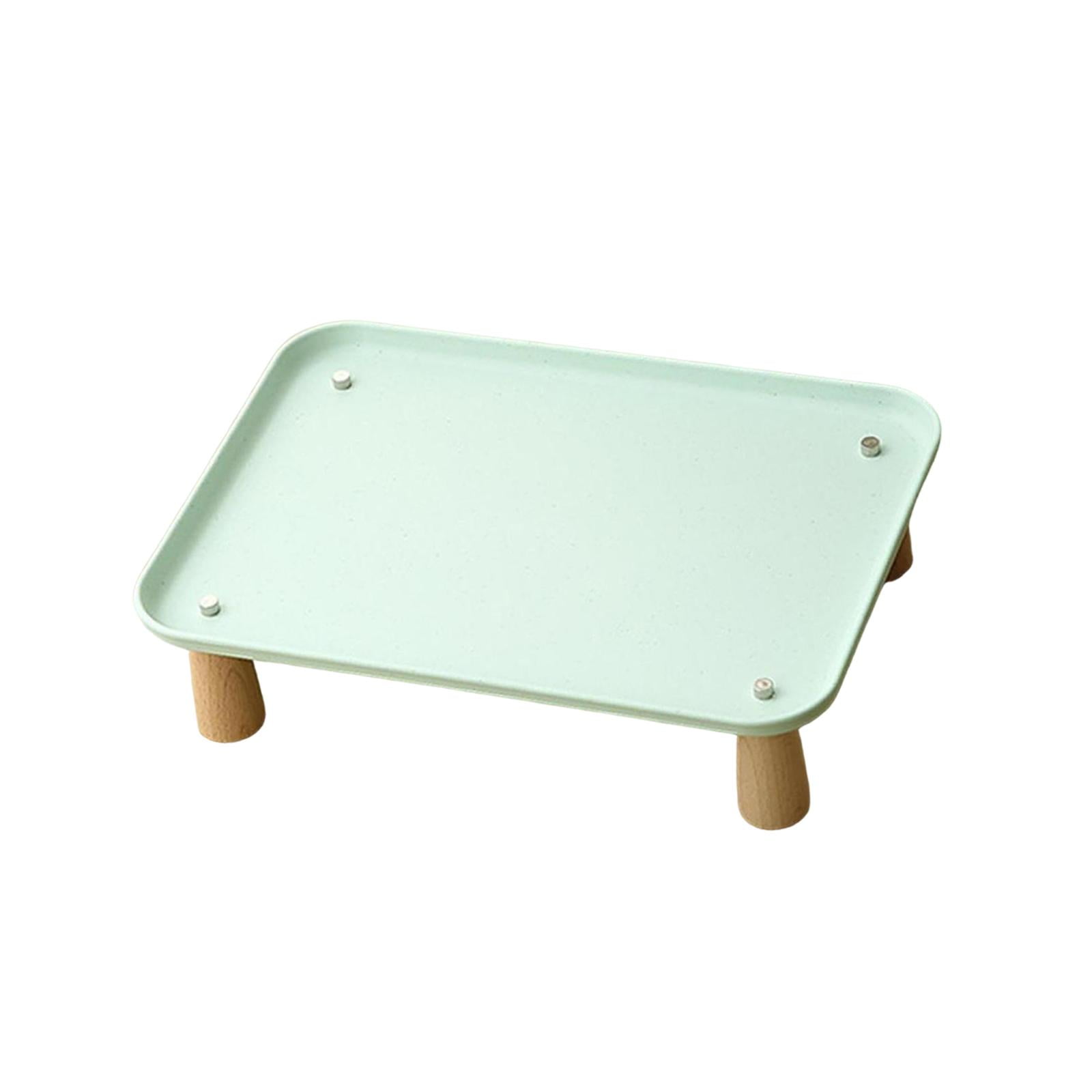 Lazsy Dog Water Bowl Dispenser Stand Elevated Shelf Adjustable High Feeder for Feeding Green