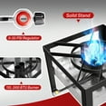 thumbnail image 5 of Hidpriva 60QT Aluminum Crawfish Boiler Kit w/ 110,000BTU Propane Burner Stove, 0-20PSIG Regulator, Waterproof Cover & 12-inch Skimmer|Outdoor Seafood Boil Pot, Crab Boil Pot with Basket, 5 of 8