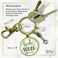 thumbnail image 5 of Bride Squad Gutsy Goodness Bronze Keychain Bridesmaid Wedding Womens Jewelry Gift Bachelorette Party Arrow, 5 of 8