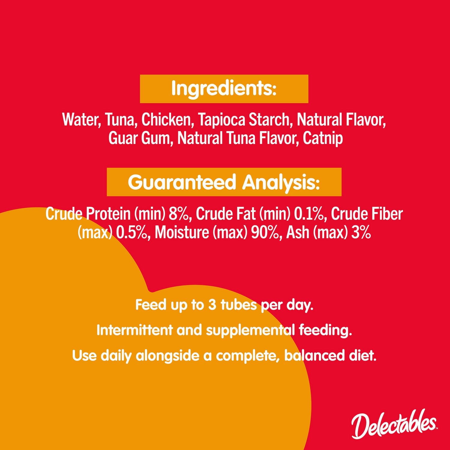 Gâteries pour chats Delectables™ au poulet, au thon et aux crevettes Squeeze Up™ Paquet de 20