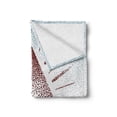 thumbnail image 2 of Geometric Soft Flannel Fleece Throw Blanket, Digital Triangle Form with Dots Retro Pyramid Graphic Print, Cozy Plush for Indoor and Outdoor Use, 50" x 70", Burgundy and Blue, by Ambesonne, 2 of 6