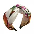thumbnail image 4 of Womens Flower Headband Creative Cross Wide-Brimmed Hair Accessory Headband, 4 of 9