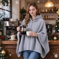 thumbnail image 7 of Heated Shawl Wraps for Women, USB Wearable Heated Blanket Shawl, Polyester Heated Cape for Home and Office, 1PC, 7 of 7