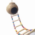 thumbnail image 4 of Nut Bird Nest Hut With Ladder For Parrots Parakeets Conures Cocls S Animals Pet Ca Habitats R, 4 of 4