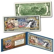 USA 250 NAVY for America's 250th Anniversary WWII V-J Day/Pearl Harbor Genuine U.S. $2.00 Bill