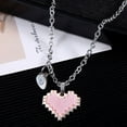thumbnail image 3 of ShaoXinWan Love Magnetic Pendant - Couple Attraction Necklace for Men and Women, Fashionable Versatile Pendant for Valentine's Day, Ideal Gift for Couples Celebrating Their Love(Pink), 3 of 3