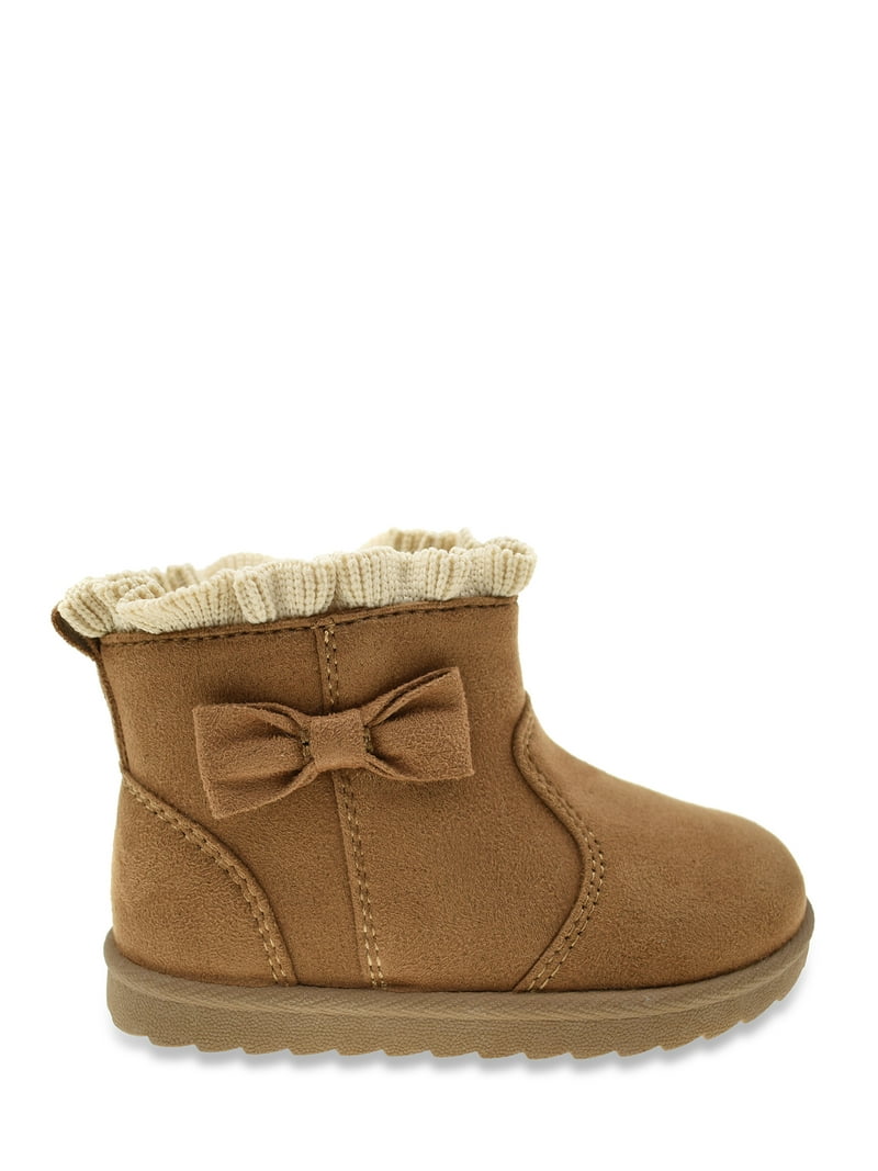 Wonder Nation Baby Toddler Girls Faux Fur Shearing Boot